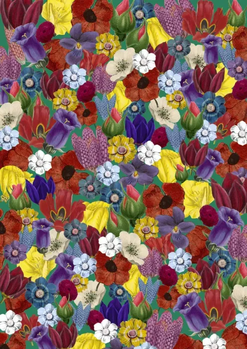 Framed Print : Repeating Pattern - Floral Assemblage Framed Print : Repeating Pattern - Floral Assemblage