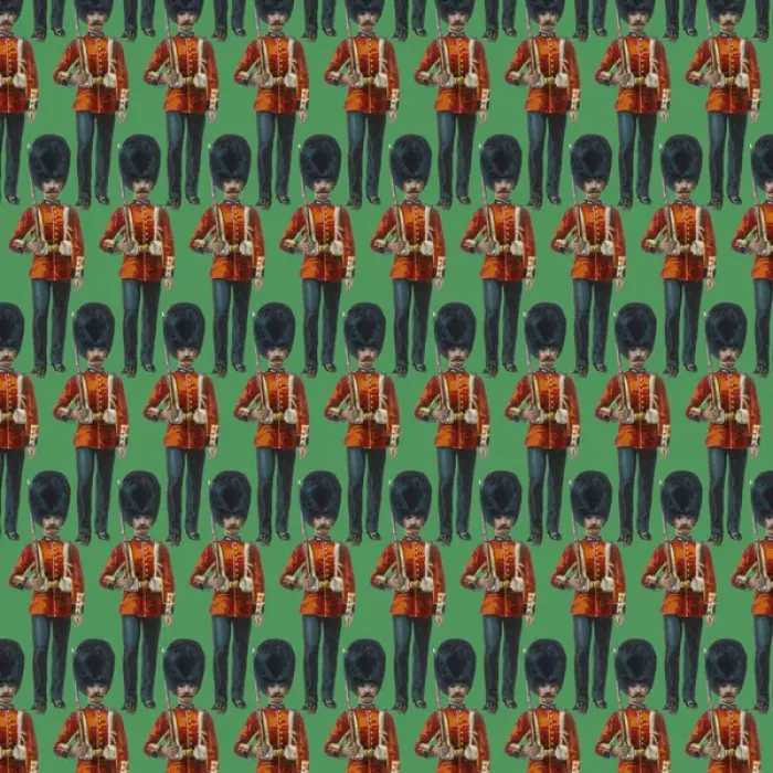 Framed Print : Repeating Pattern - guardsmen, green Framed Print : Repeating Pattern - guardsmen, green