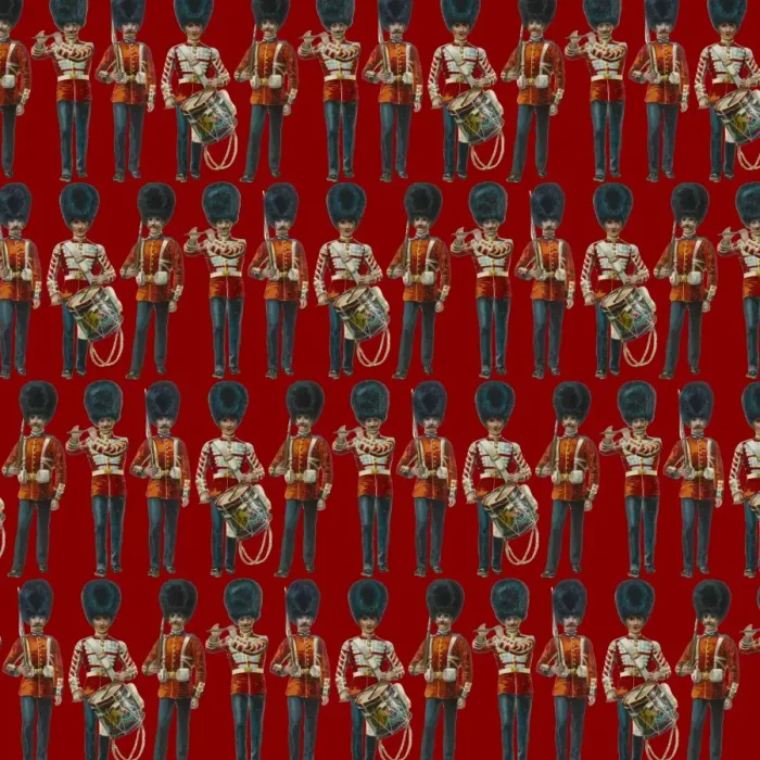 Framed Print : Repeating Pattern - guardsmen, red Framed Print : Repeating Pattern - guardsmen, red