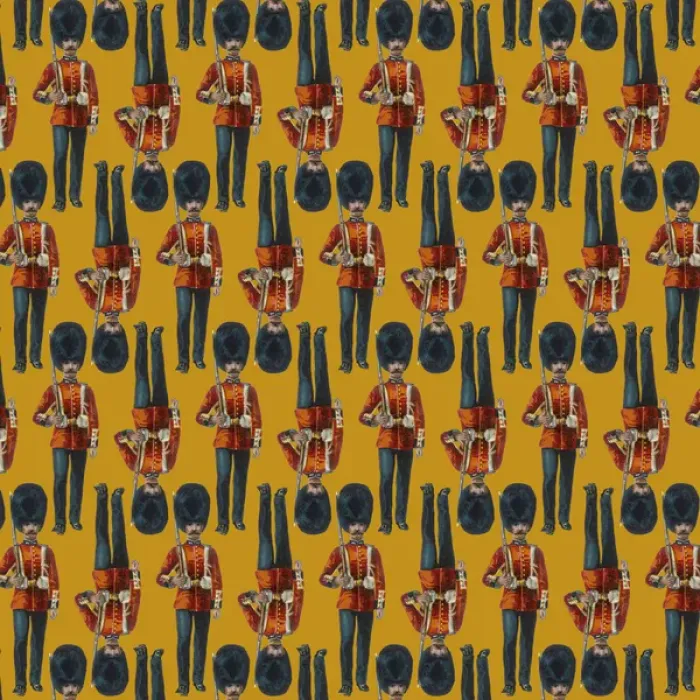 Framed Print : Repeating Pattern - guardsmen, yellow Framed Print : Repeating Pattern - guardsmen, yellow