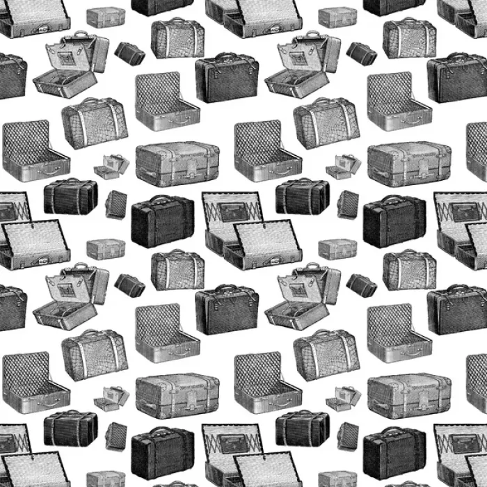Framed Print : Repeating Pattern - Luggage Framed Print : Repeating Pattern - Luggage