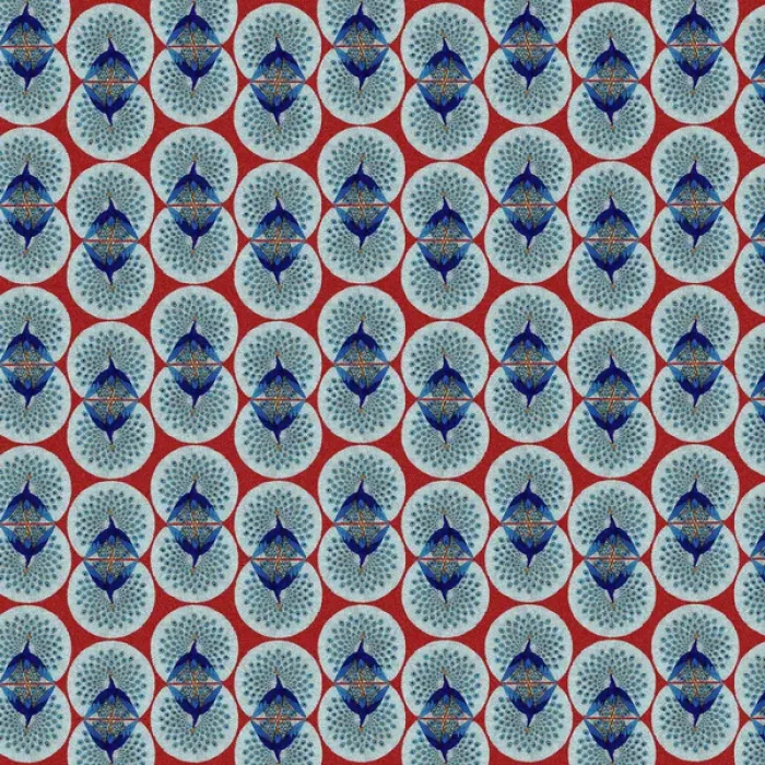 Framed Print : Repeating Pattern - peacocks, red Framed Print : Repeating Pattern - peacocks, red