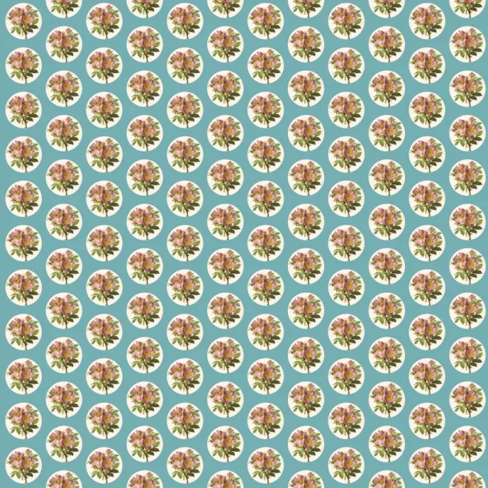 Framed Print : Repeating Pattern - Pink Roses - Circles Framed Print : Repeating Pattern - Pink Roses - Circles