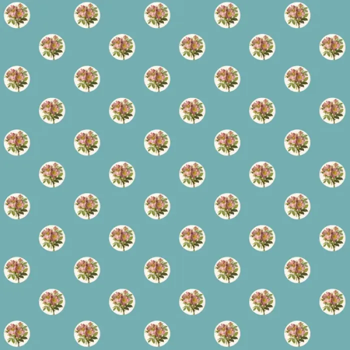 Framed Print : Repeating Pattern - Pink Roses - Circles Framed Print : Repeating Pattern - Pink Roses - Circles