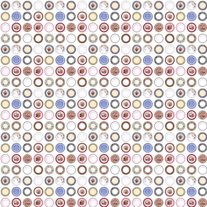 Framed Print : Repeating Pattern - Plates Framed Print : Repeating Pattern - Plates