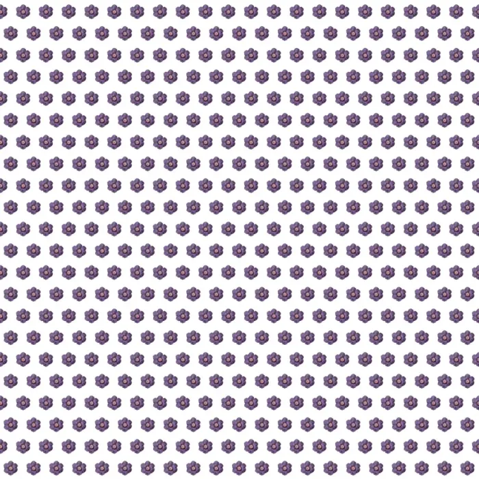 Framed Print : Repeating Pattern - Purple Flowers - Circles Framed Print : Repeating Pattern - Purple Flowers - Circles