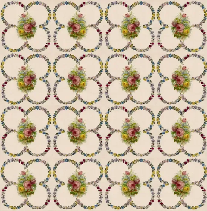 Framed Print : Repeating Pattern - Roses