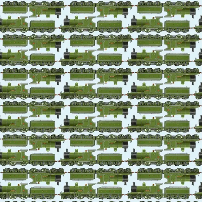 Framed Print : Repeating Pattern - Train / Steam Engine Framed Print : Repeating Pattern - Train / Steam Engine