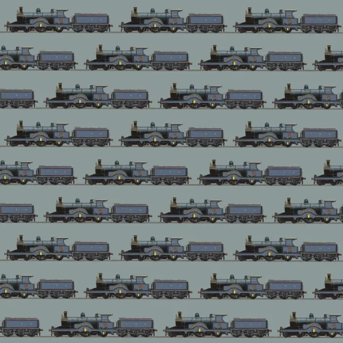 Framed Print : Repeating Pattern - Train / Steam Engine Framed Print : Repeating Pattern - Train / Steam Engine