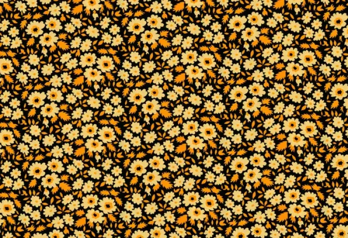 Framed Print : Repeating Pattern - Yellow Flowers Framed Print : Repeating Pattern - Yellow Flowers