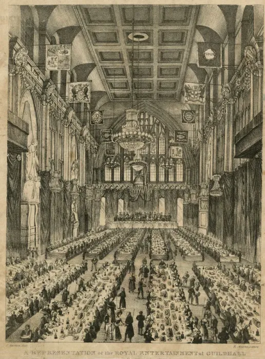 Framed Print : A Representation of the Royal Entertainment at Guildhall Framed Print : A Representation of the Royal Entertainment at Guildhall