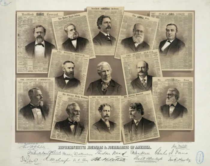 Framed Print : Representative journals & journalists of America Framed Print : Representative journals & journalists of America