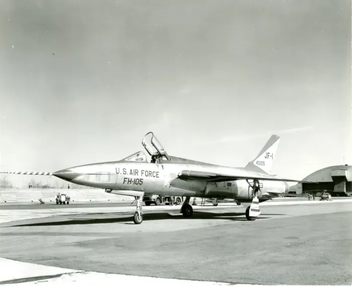 Framed Print : Republic F-105B Thunderchief, 54-0105 Framed Print : Republic F-105B Thunderchief, 54-0105