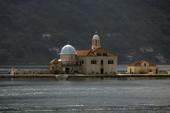 Framed Print : REPUBLIC OF MONTENEGRO. Perast. Lady of the Rock Island Framed Print : REPUBLIC OF MONTENEGRO. Perast. Lady of the Rock Island