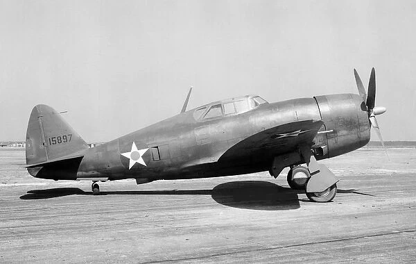 Republic P-47B-developed from the P-35 and P-43 fighter