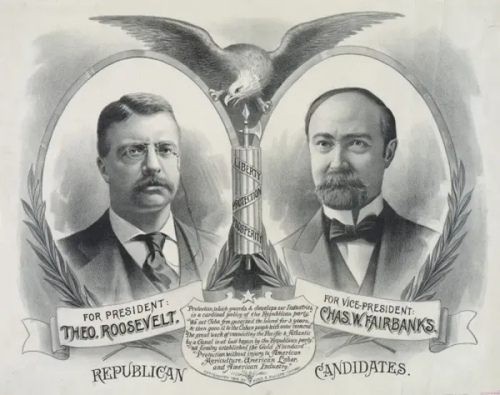 Framed Print : Republican candidates. For President, Theo. Roosevelt. For V Framed Print : Republican candidates. For President, Theo. Roosevelt. For V
