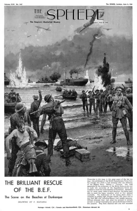 Framed Print : Rescue of the B. E. F. at Dunkerque by Matania Framed Print : Rescue of the B. E. F. at Dunkerque by Matania