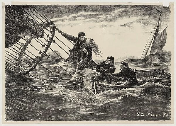 Rescue of Jules Duruof and his wife off the Skagerrak