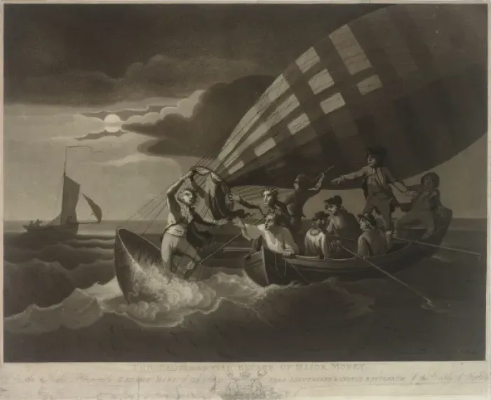 Framed Print : Rescue of Major Money off the coast of Yarmouth Framed Print : Rescue of Major Money off the coast of Yarmouth