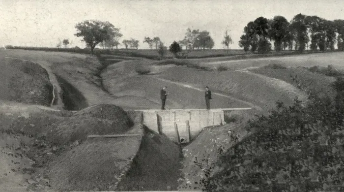 Framed Print : Reservoir Excavation at Laindon Labour Colony, Essex Framed Print : Reservoir Excavation at Laindon Labour Colony, Essex