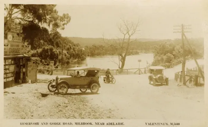 Framed Print : Reservoir and Gorge Road, Milbrook, near Adelaide, Australia Framed Print : Reservoir and Gorge Road, Milbrook, near Adelaide, Australia