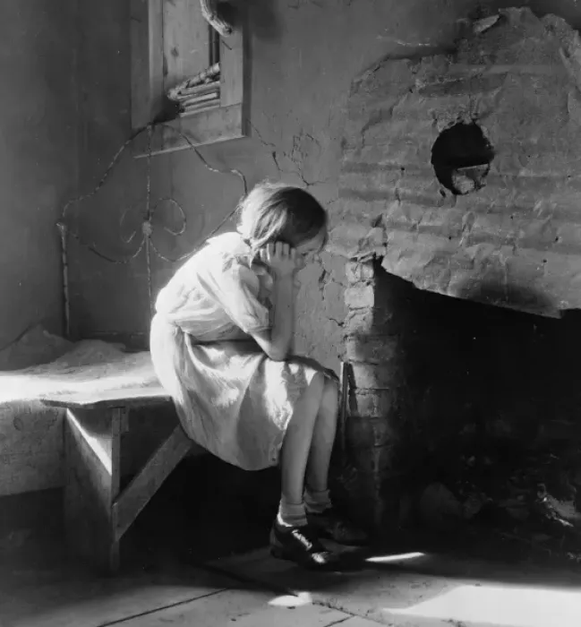 Framed Print : Resettled farm child from Taos Junction to Bosque Farms proj Framed Print : Resettled farm child from Taos Junction to Bosque Farms proj