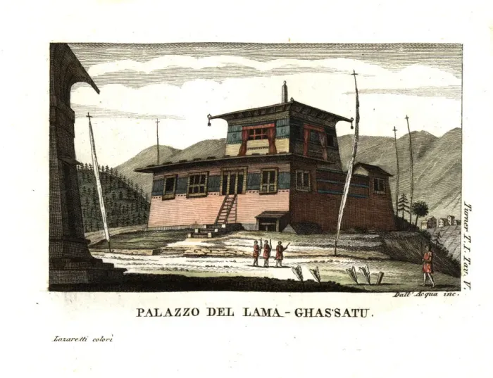 Framed Print : Residence of the Lam Ghassatoo, Bhutan Framed Print : Residence of the Lam Ghassatoo, Bhutan