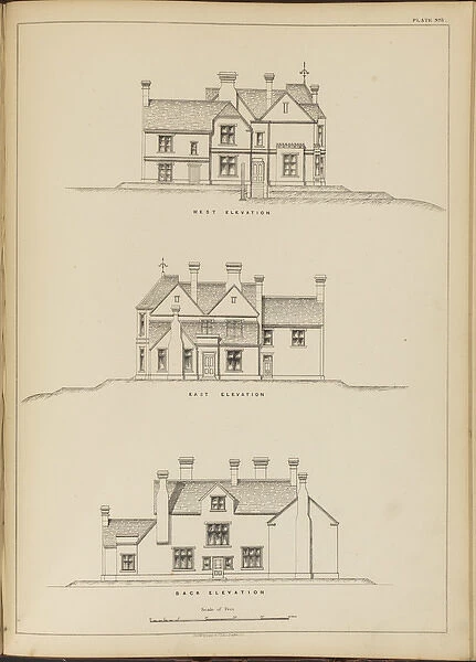 Residence at Moorlands near York: elevations