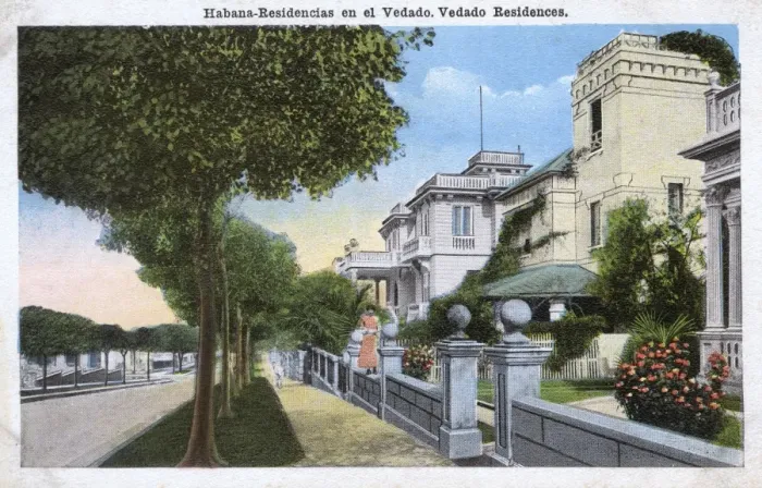 Framed Print : Residential street, Vedado, Havana, Cuba Framed Print : Residential street, Vedado, Havana, Cuba