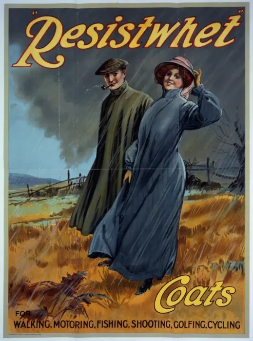 Framed Print : Resistwhet coats advert Framed Print : Resistwhet coats advert
