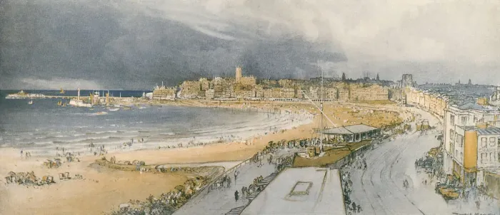 Framed Print : Resort Town of Margate Date: 1923 Framed Print : Resort Town of Margate Date: 1923