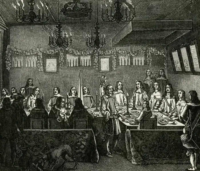 Framed Print : Restoration / Banquet 1660 Framed Print : Restoration / Banquet 1660