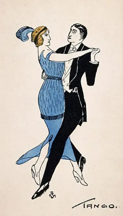 Framed Print : Restrained Tango Dancers Framed Print : Restrained Tango Dancers