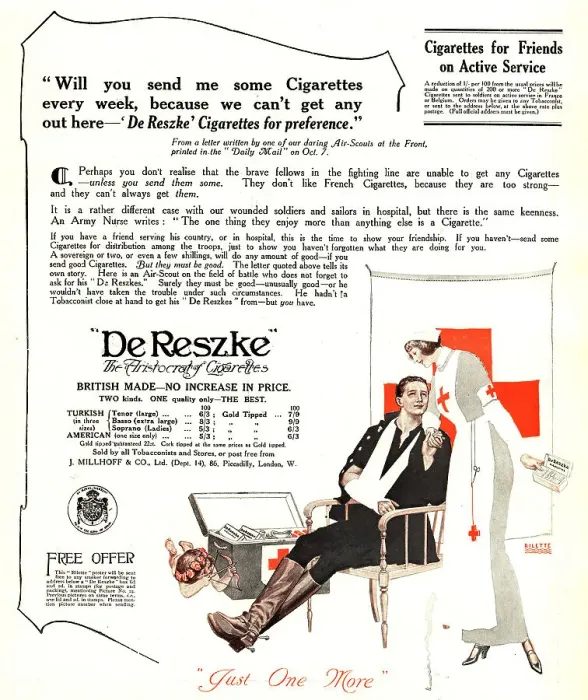 Framed Print : De Reszke Advertisement Framed Print : De Reszke Advertisement