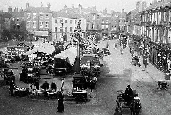 Retford Market Square early 1900s