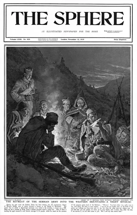 Framed Print : Retreat of Serbian Army Framed Print : Retreat of Serbian Army