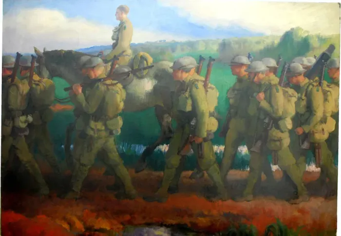 Framed Print : The Retreat from Ypres, by Gerald Spencer Pryse, WW1 Framed Print : The Retreat from Ypres, by Gerald Spencer Pryse, WW1