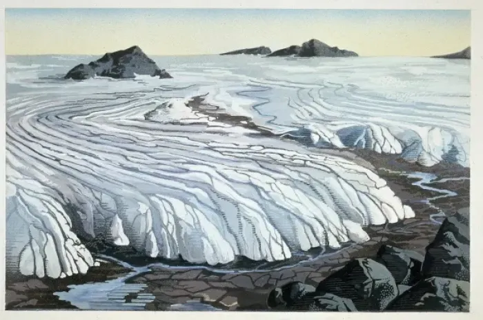 Framed Print : Retreating ice sheet Framed Print : Retreating ice sheet