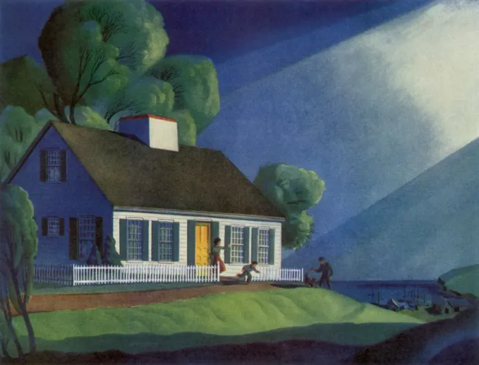 Framed Print : Return to Home by Sea Date: 1948 Framed Print : Return to Home by Sea Date: 1948