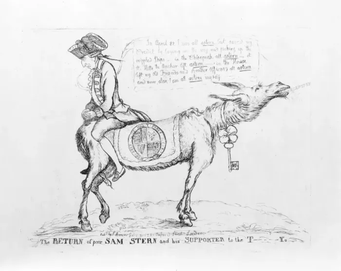 Framed Print : The return of poor Sam Stern and his supporter to the T--y Framed Print : The return of poor Sam Stern and his supporter to the T--y
