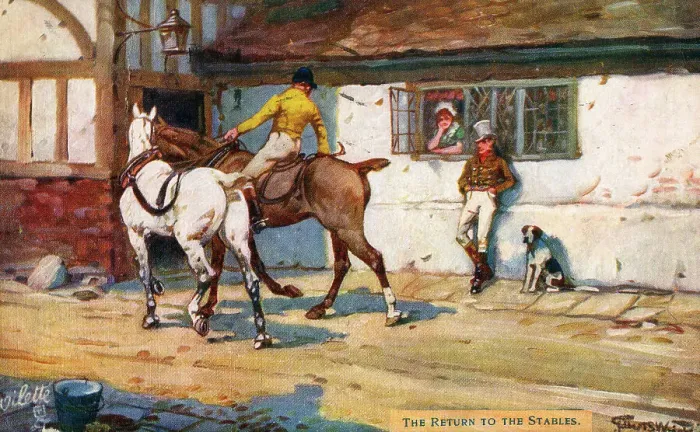 Framed Print : The Return to the Stables Framed Print : The Return to the Stables
