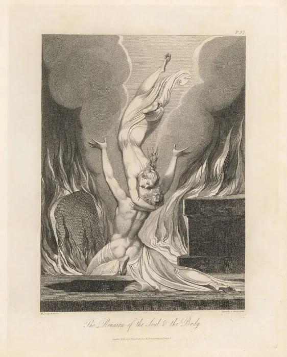 Framed Print : The Reunion of the Soul and the Body Framed Print : The Reunion of the Soul and the Body