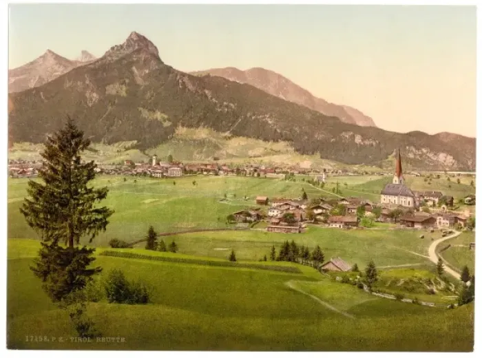Framed Print : Reutte, general view, Tyrol, Austro-Hungary Framed Print : Reutte, general view, Tyrol, Austro-Hungary