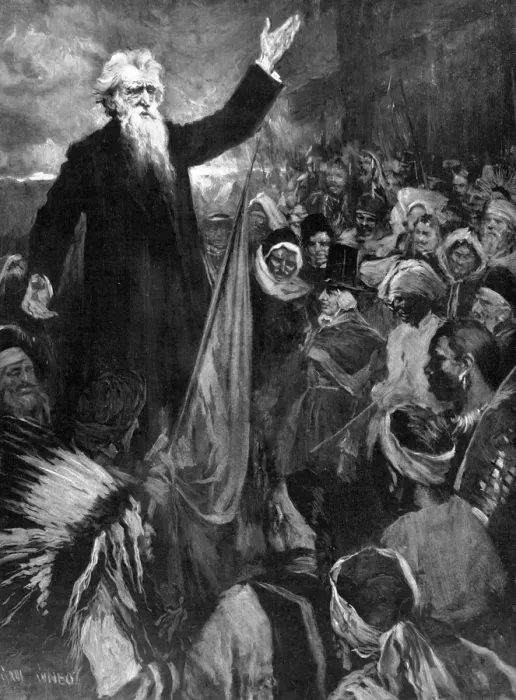 Framed Print : Rev. William Booth addressing a multi-national audience, 190 Framed Print : Rev. William Booth addressing a multi-national audience, 190