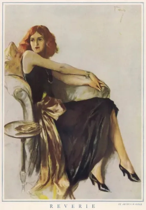 Framed Print : Reverie. A woman daydreaming Framed Print : Reverie. A woman daydreaming