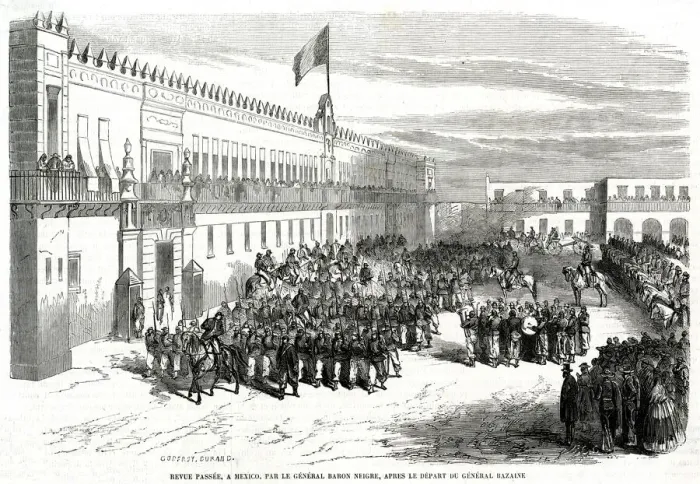 Framed Print : Review by General Baron Neigre Framed Print : Review by General Baron Neigre