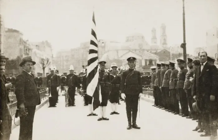 Framed Print : Review of Japanese troops by Ataturk Framed Print : Review of Japanese troops by Ataturk