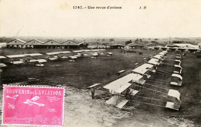 Framed Print : Review of Maurice Farman military biplanes, France Framed Print : Review of Maurice Farman military biplanes, France
