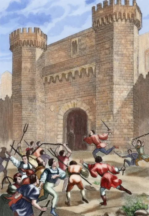 Framed Print : Revolt of peasants. Spain Framed Print : Revolt of peasants. Spain