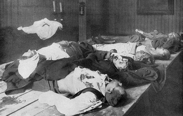 Framed Print : Revolution victims after street fighting, Russia Framed Print : Revolution victims after street fighting, Russia